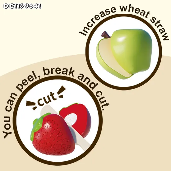 Wholesale 8 Pieces Mini Early Educational Simulated Fruit Vegetables Fruit Pretend Play Kitchen Plastic Food Cutting Toy