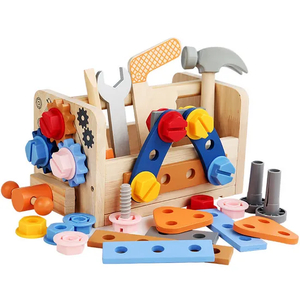 Little Engineer Kids Assembly DIY Montessori Tool Box Kid Hands on Early Learning Screw Set and Nuts Plastic 2026 Assembling Tool Toy