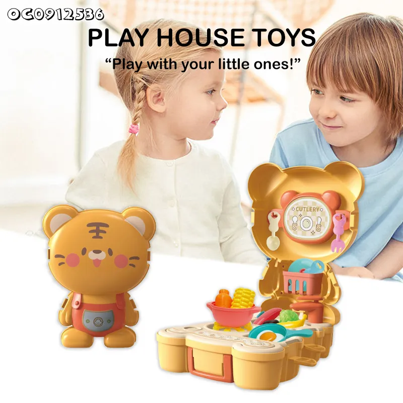 Wholesale Pretend Educational Play Vegetable Fruit Food Fun Cooking Role Play House Kitchen Toys for Kids