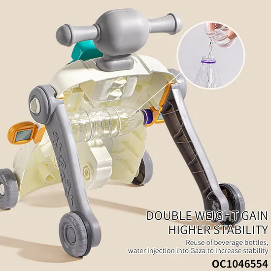 New Model Sit to Stand Music Keyboard Wheels and Seat Wholesale Educational Designed Baby Walker for Kids