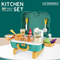 Wholesale Toys Small Pretend Play House Cooking Kitchen Plastic Children House Play Set for Kids