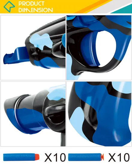 Hot Selling Pretend Game High Quality Plastic Toy Soft Bullet Gun