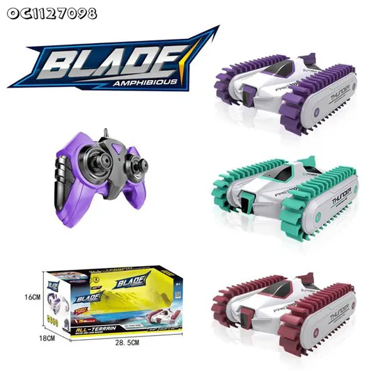 Wholesale New Model Land and Water Vehicle Amphibious Remote Control Stunt Double Sided RC Car Toy