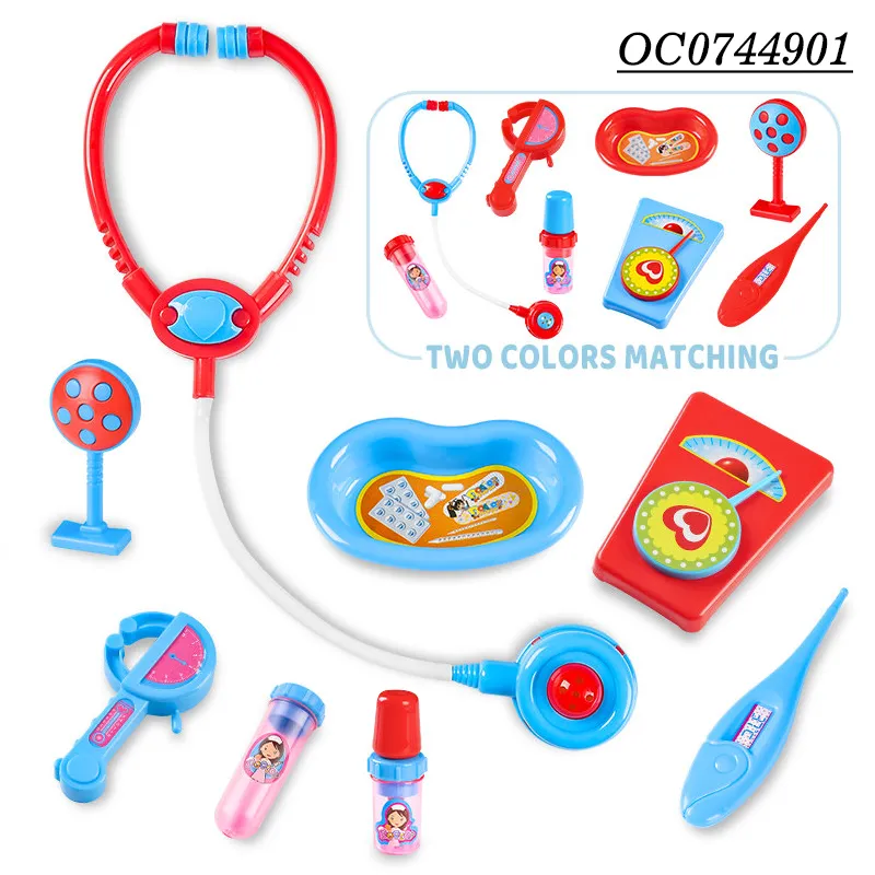 16PCS Pretend Play Bag Plastic Educational Montessori Interactive Children's Creative Doctor Toys Set for Kids