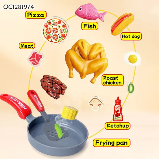 Wholesale Children Gift Kitchen Pretend Play Plastic Toy Kids Plastic Children House Cooking Play Set