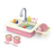 Kid Kitchen Electric Tool Set Sink Water Spray Pretend Play Vegetable Fruit Food Toy