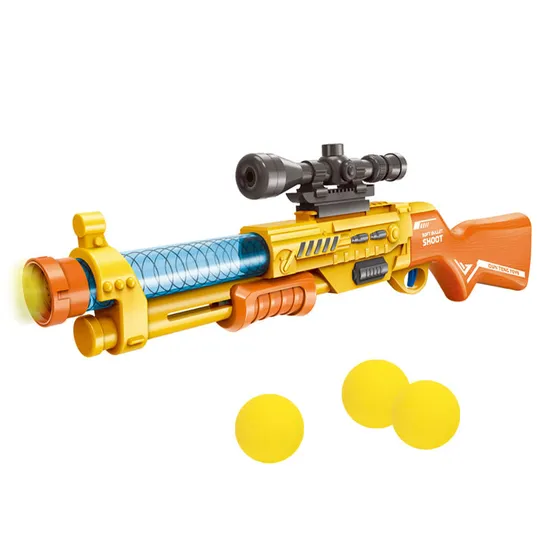Long Safe New Toys Air Powered Shooting Games Soft Foam Balls Kids Gun for Boys