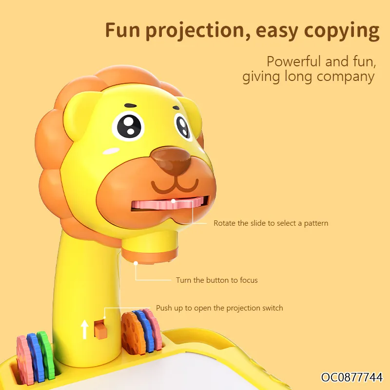 Wholesale Magnetic Writing Children Cartoon Lion Design Kids Educational Toys Table Drawing Board