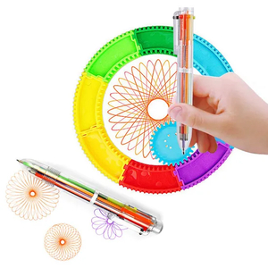 Creative Early Montessori Education Drawing Set Interactive Ruler Learning Toys for Kids