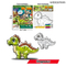 Montessori Kids Learning Materials Dinosaur Walking Balloon Drawing Art Painting Set Baby Wholesale Educational Popular DIY Toy