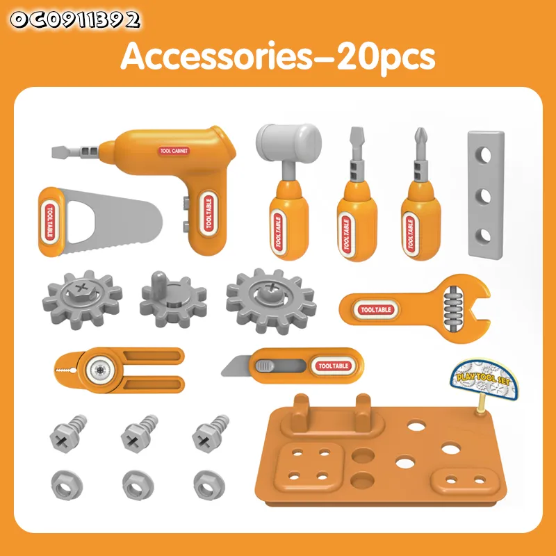 Other Role Play Indoor Play and Preschool Development Plastic Screw and Nut Set Kids Mechanictool Box Set Toy with Drill