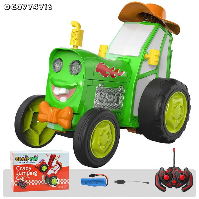 Drift Radio Control Electric Fancy Stunt Model Toys RC Car with Flashing Light and Sound for Kids