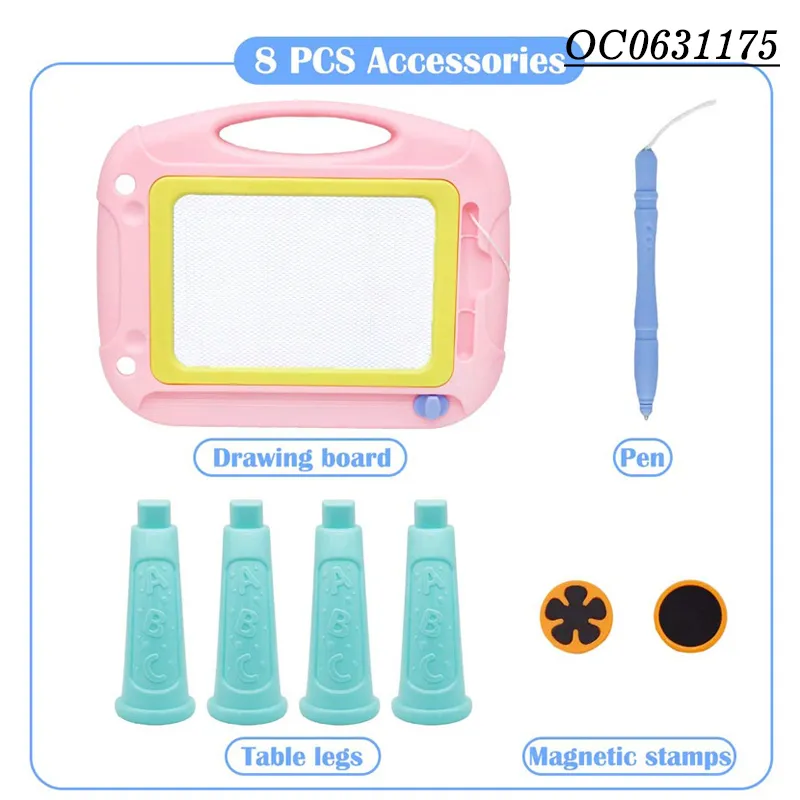 Kids Children Intelligent Magnetic Educational DIY Wholesale Magnetic Writing Drawing Board
