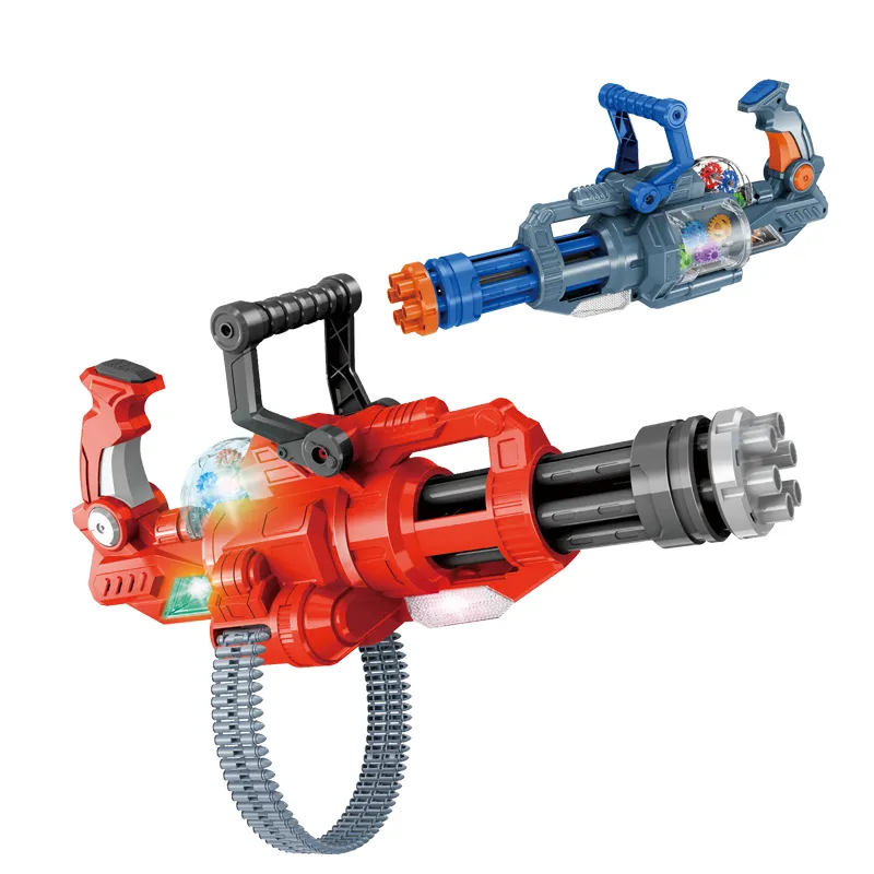 Hot Selling Automatic Safety Gear Children Kids Electric Toy Gun with Light Music