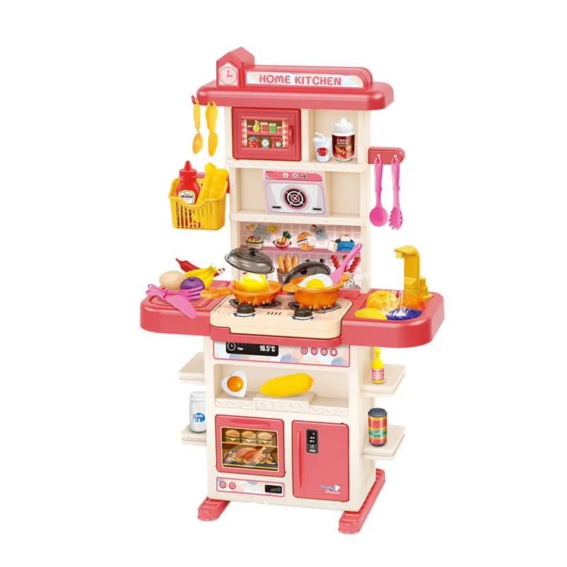 Wholesale Children Educational Plastic Simulation Cooking Water Spray Sink Large Plastic Kitchen Toy