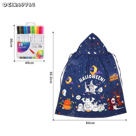 Montessori Halloween Theme Design Wholesale Painting Arts Crafts Popular DIY Coloring Education Toys for Kids