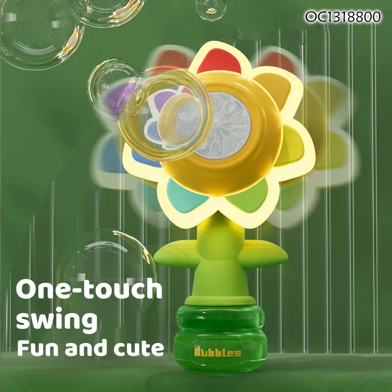 Kids Bubble Machine Blaster Blower Maker Outdoor Toys Plastic LED Lighted up Soap Water Battery Powered Bubble Guns