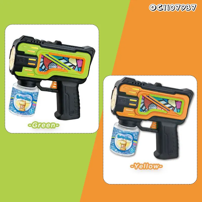 Kids Wholesale Outdoor Toys Structures Popular Automatic Space Soap Bubble Machine Gun Toys with Light and Bubble Water