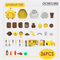 Wholesale Kids Miniature Pretend Mini Kitchen Children's Plastic Tool Plastic Cooking Pretend Play Food Toys