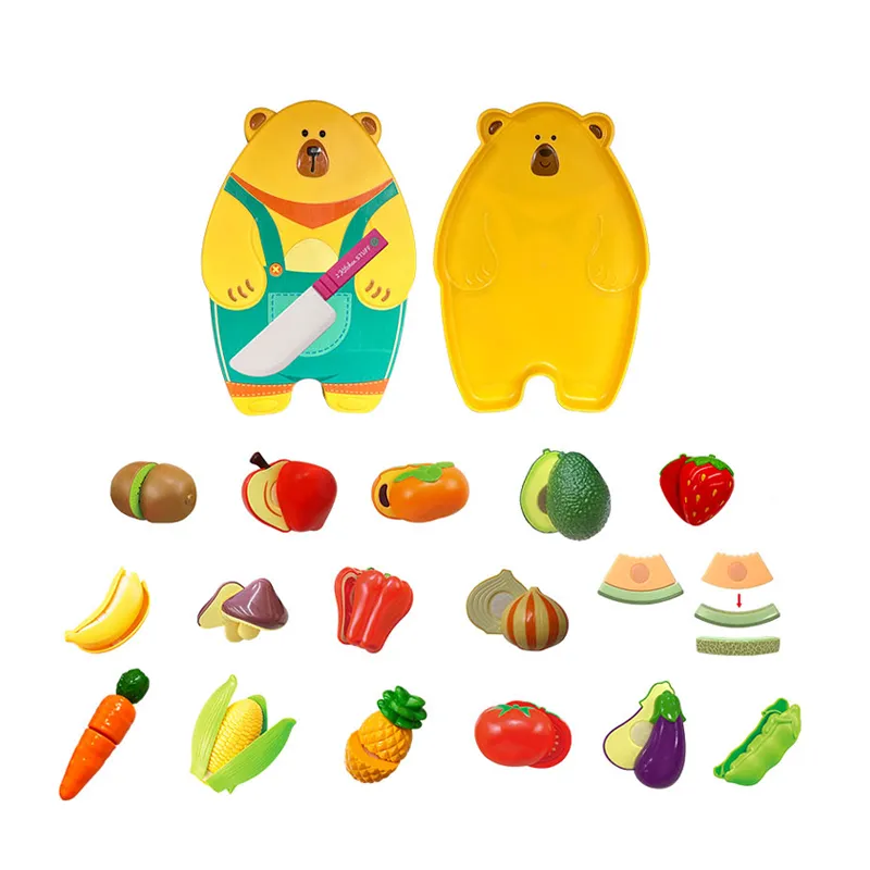 Wholesale Educational Playing Pretend Simulation Tool Cutting Fruit Children's Plastic Kitchen Plastic Toy for Kids