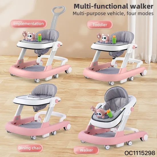 En71certificate Safety Lovelybaby Chair Baby Walker Manufacture Sit to Standlearning Walker Kids with Wheels for Toddler