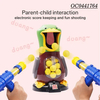 Funny Shooting Ducks Feeding Game Foam Rubber Soft Ball Gun Toy for Kids