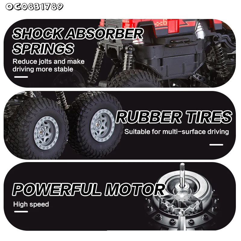 6 Wheels Remote Control Cars and Wholesale Small City Rescue Red Fire Engine Truck 1: 16 Toy