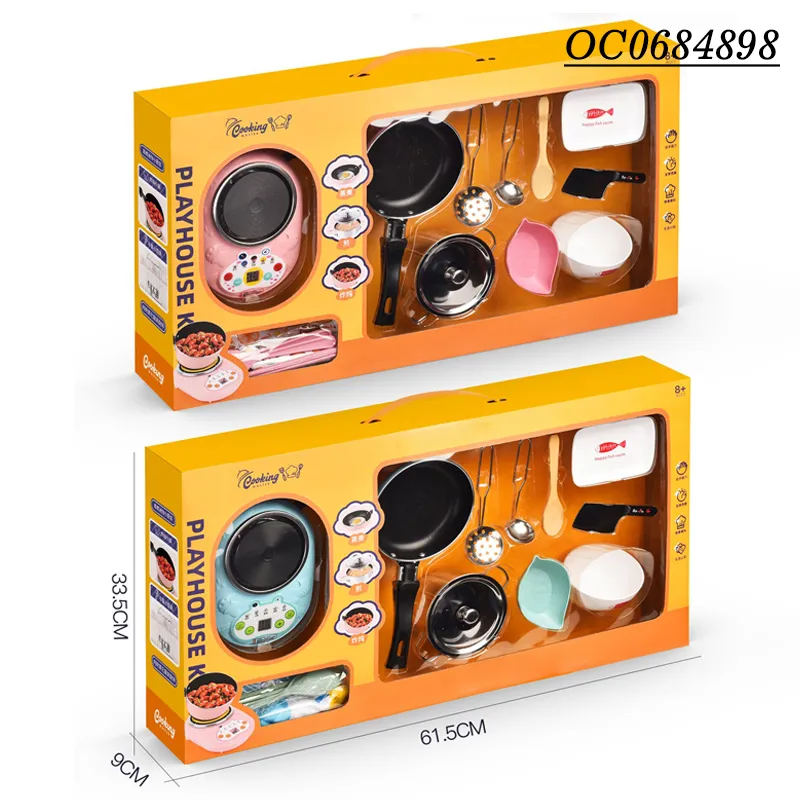 Wholesale Electronic Mini Real Pretend Cooking Children House Play Kitchen Toys Set for Kids