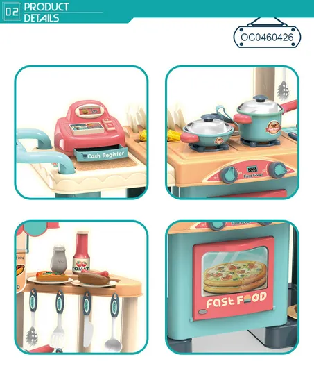 New Pretend Set Kitchen Product Cooking Toy Set