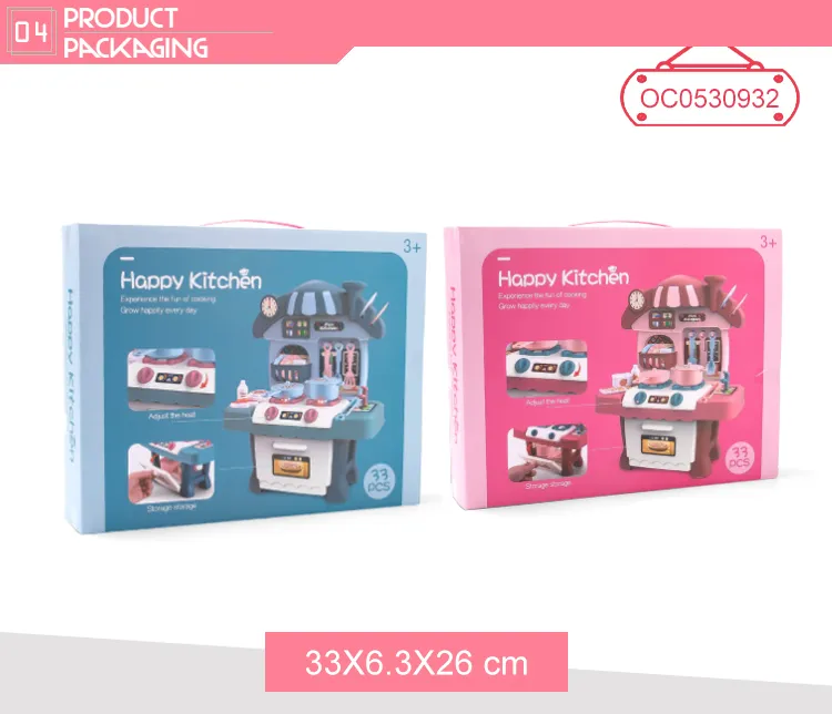 Plastic Pretend Cooking Toys Plastic Children House Play Mini Kitchen Set for Girls