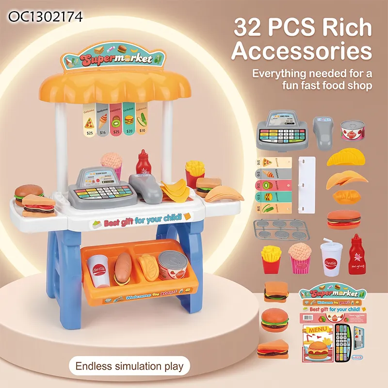 Wholesale Kids Pretend Play Food Plastic Pretend Role Play Toy Kids Children's Kitchen Set