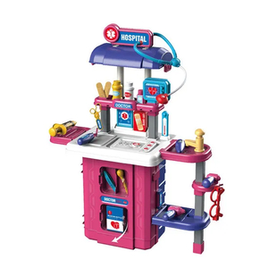 Girls Promotional Gift Wholesale High Quality Interactive Medical Set Pretend Play Doctor Tool Kits Toy for Children
