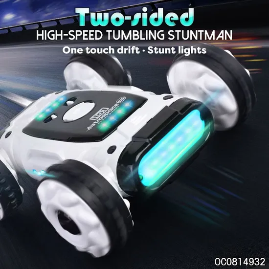 Wholesale Two Sides Drift RC 360 Rolling Stunt Scale Model Toy Car High Speed for Kids