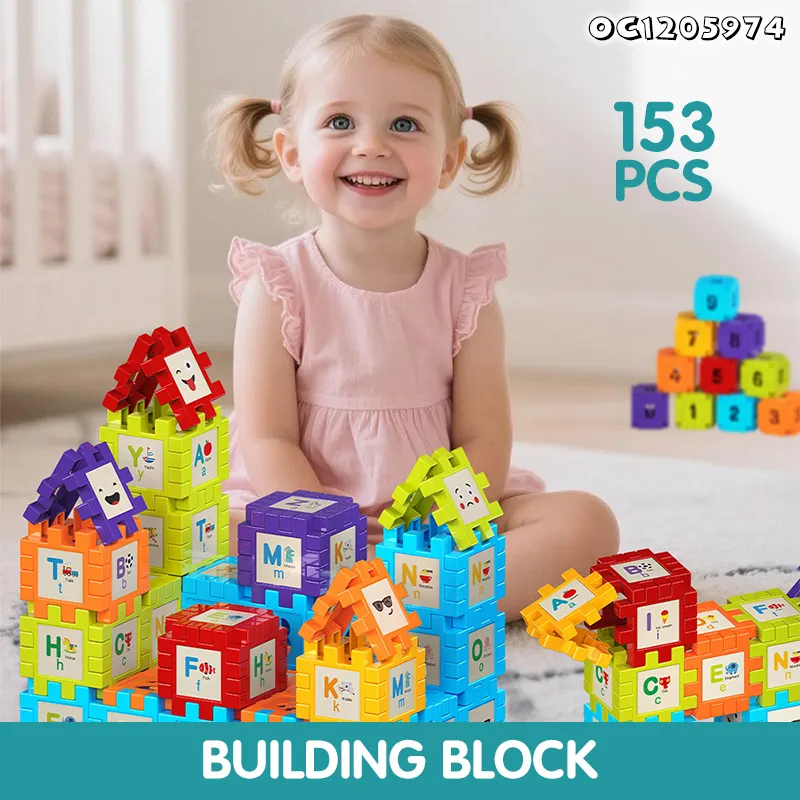 Wholesale Educational Montessori Popular DIY Plastic Educational Learning Building Blocks Toy