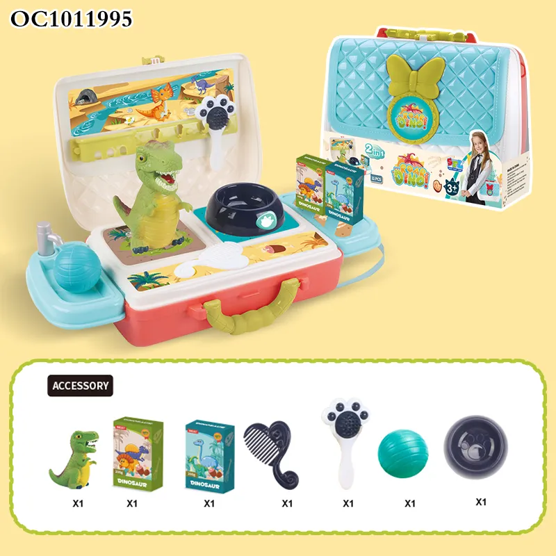 Plastic Pet Feeding Toy Animal Model Colorful Dinosaur for Fun Pretend Play Kids Games Toy