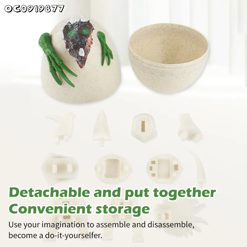 Assembling Toy Dinosaur Model Educational Handmade Graffiti Craft Toy Color Dinosaur Parts Plaster Paint Game Boy Toy