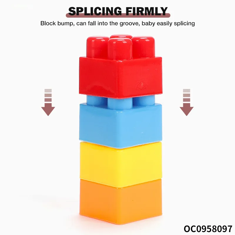 Wholesale Montessori Educational Construction Plastic Building Block DIY Toy