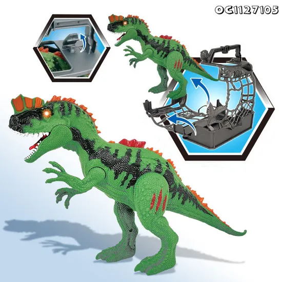 Battery Operated Movable Realistic Simulated Dinosaurs Model Moving and Walk Toys with Light and Sound for Boys