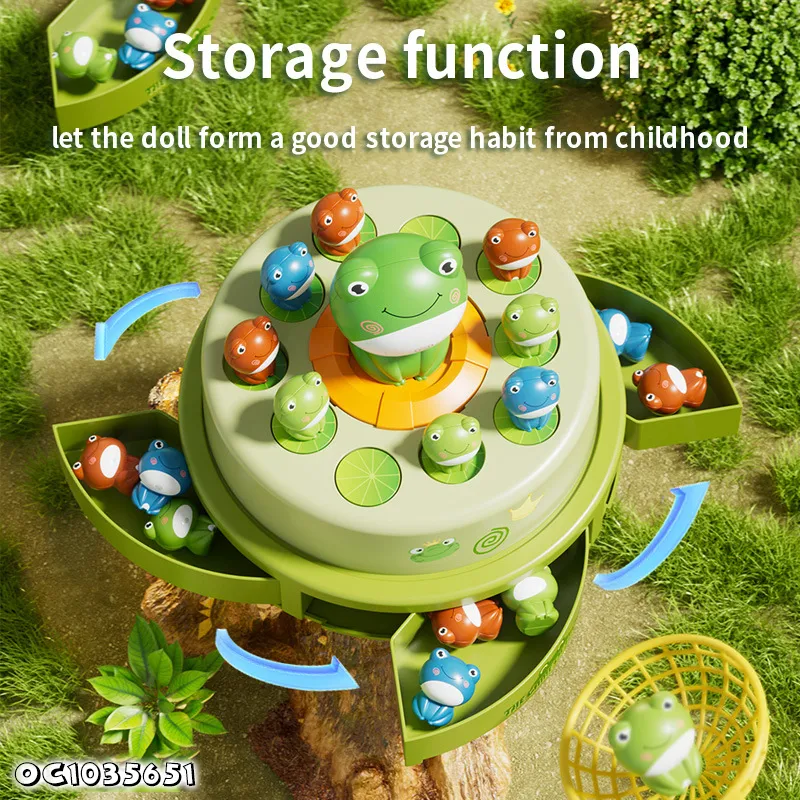 Wholesale Water Summer Children Fishing Game Baby Birthday Gift Electric Machine Catching Frog Kids Interactive Toy
