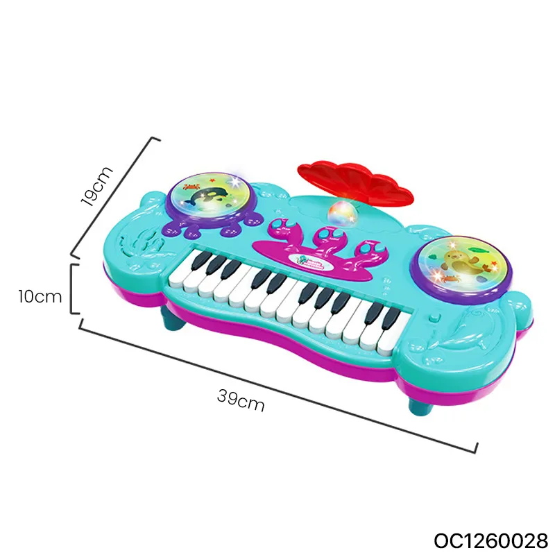 Wholesale 24 Key Piano Baby Electronic Instrument Baby Educational Musical Toy Keyboard