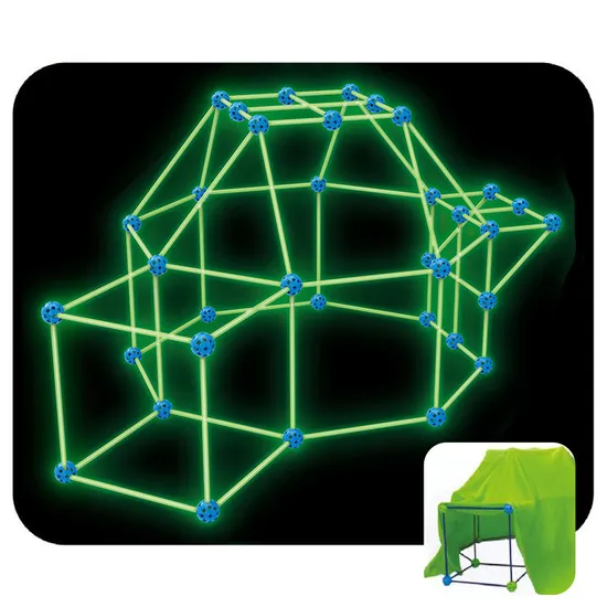 Wholesale Educational DIY Building Luminous Light Plastic Building Block Toy for Kid