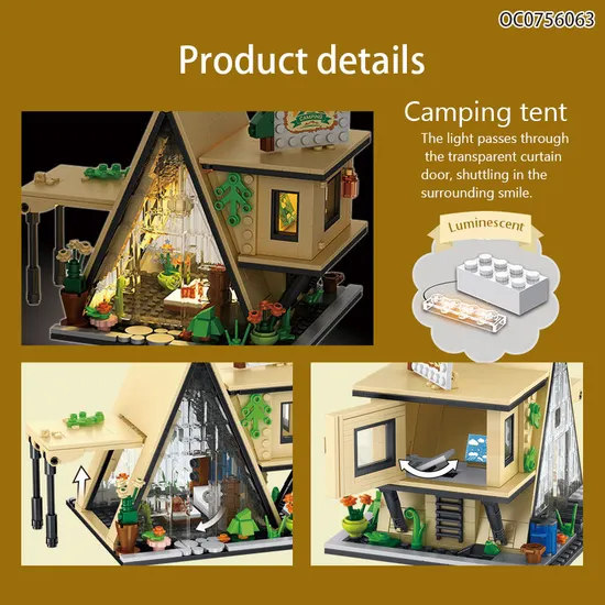 Wholesale Educational Montessori 2023 New Small House Plastic Building Blocks Construction Sets Toy for Sale