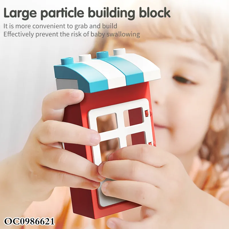 Wholesale Montessori Educational Plastic Popular DIY Building Block Set Toys