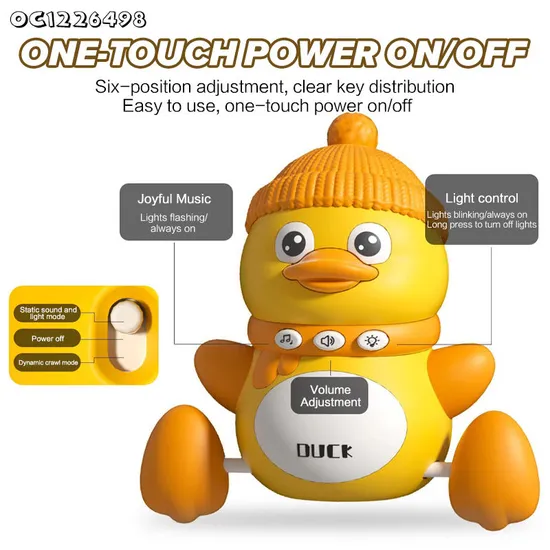 Wholesale Electric Battery Operated Animal Baby Sensory Musical Plastic Light up Toys