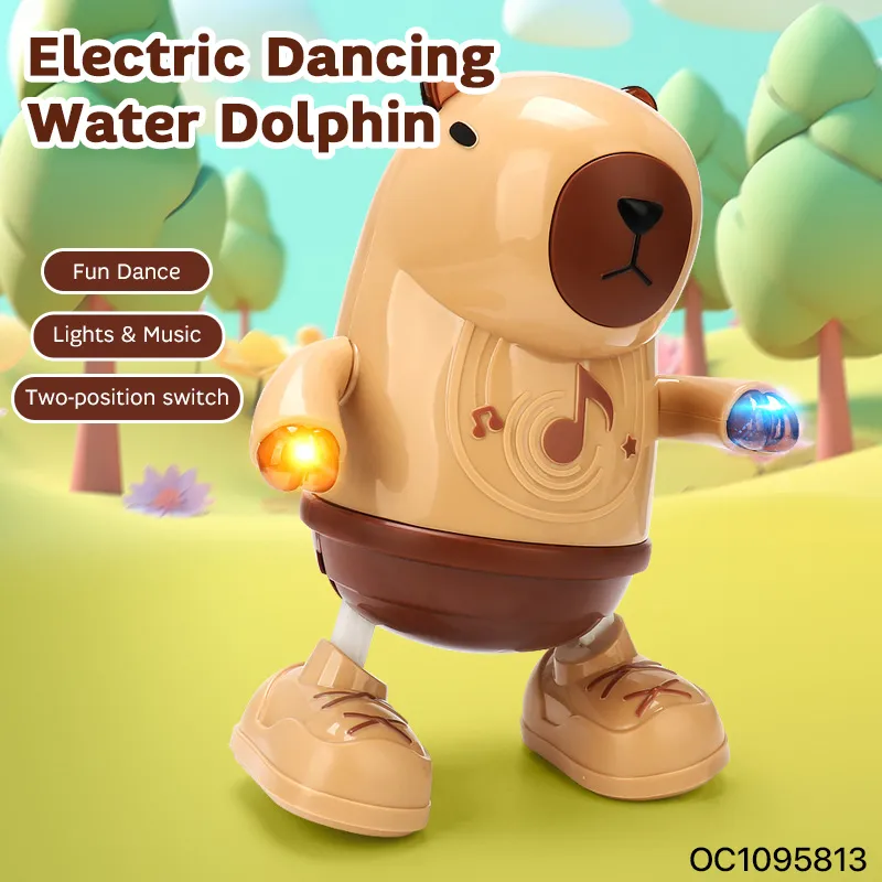 Wholesale Hot Selling Children and Baby Electronic Kids Sensory Dancing Animal Kapibala Musical Light Toys