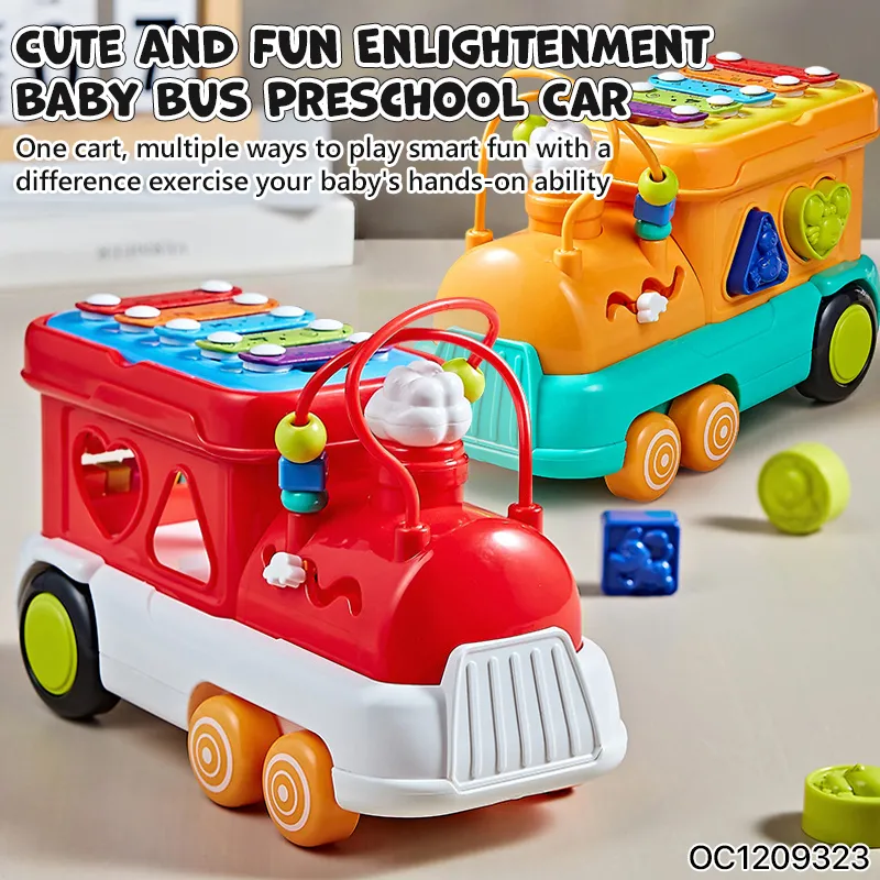 Wholesale Montessori Educational Educational Pounding Piano Cube Shape Matching Baby Toddler Musical Toy
