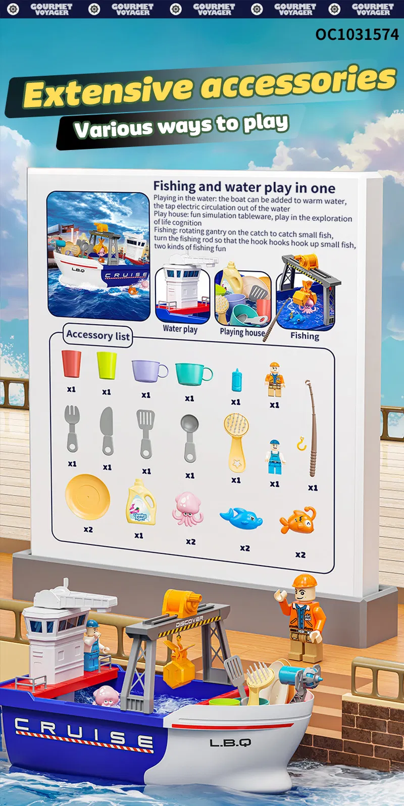 Wholesale Plastic Pretend Play Plastic Children Water Play Floats Boat Pool Magnetic Fishing Toy Game with Kids