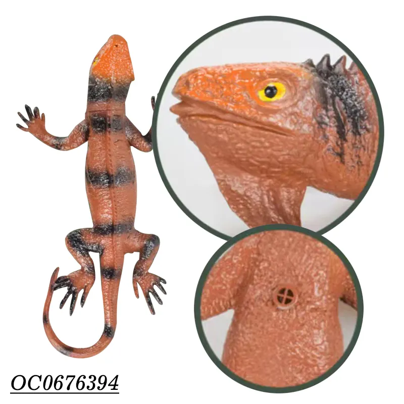 Wholesale Montessori Educational Animal Model Realistic Rubber Lizard Toys