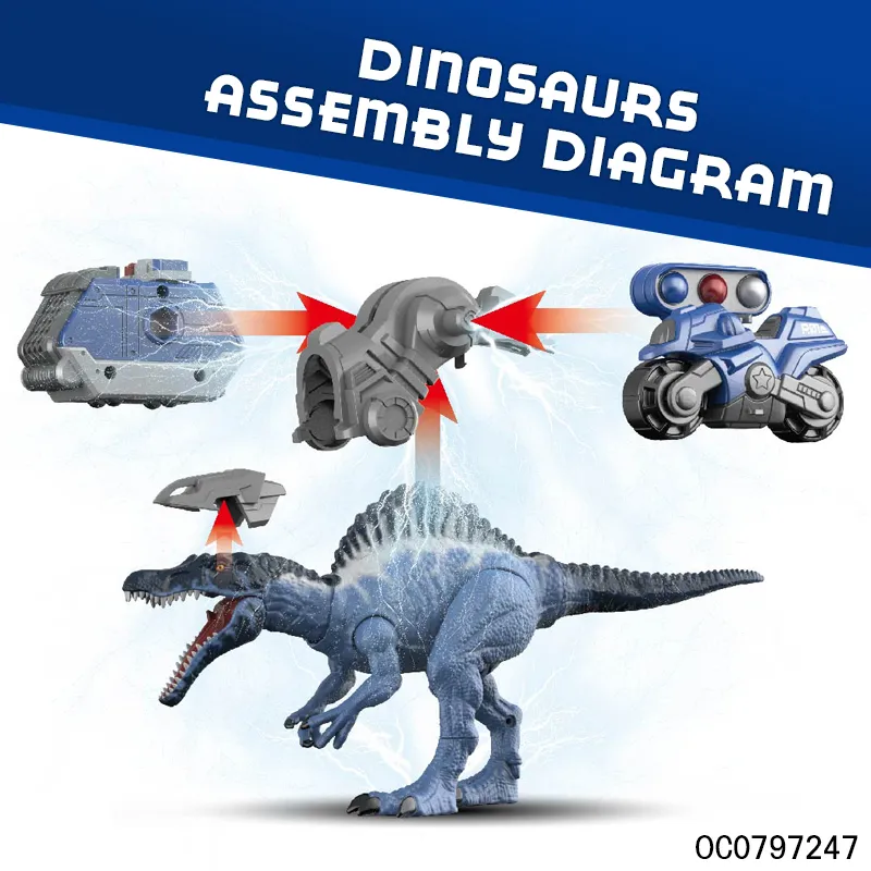 Wholesale Remote Control Plastic Dinosaur Equipment Dinosaur Play Toys