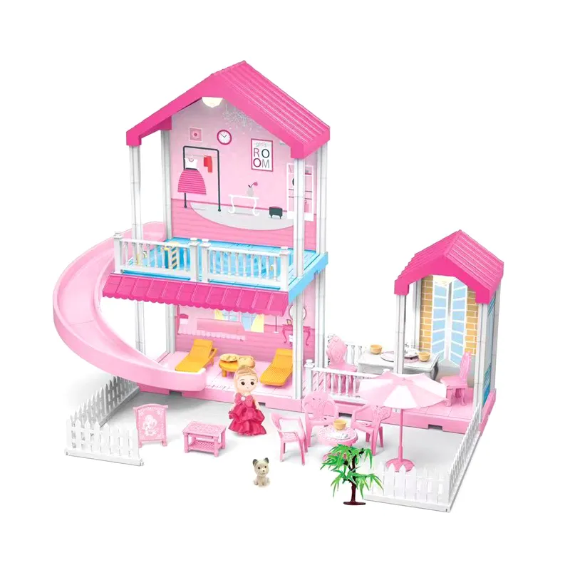 Wholesale Educational 44PCS DIY Plastic Building Block Toy for Girls